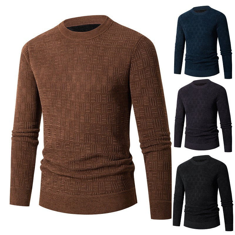 Herren modischer Strickpullover mit einzigartigem Strukturdesign R&B