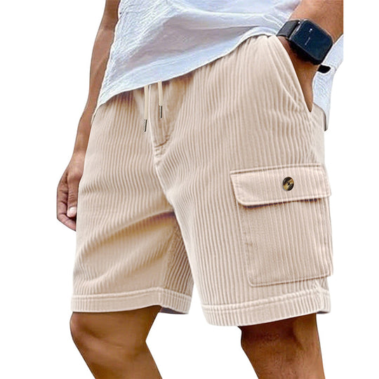 Herren Cargo-Shorts mit schmalem Schnitt und praktischen Seitentaschen R&B