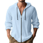 Herren lässige Kapuzenjacke mit Reißverschluss R&B