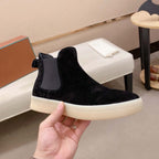Damen Chelsea Boots aus hochwertigem Wildleder mit flexiblem Gummizug R&B