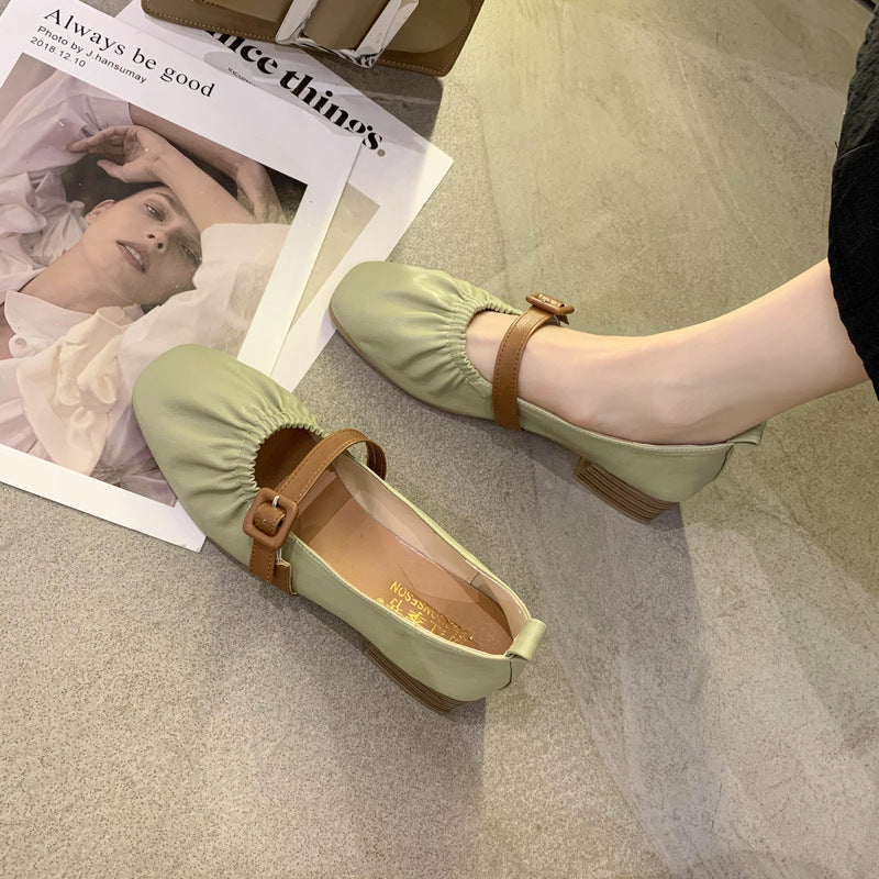 Damen Ballerinas mit modischem Riemchen-Design und bequemem Fußbett R&B