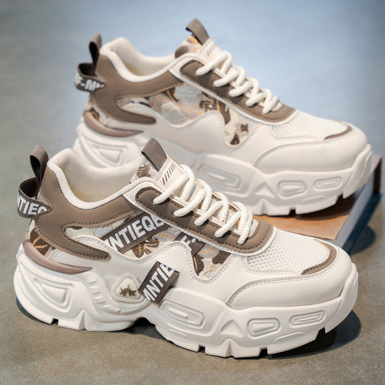 Damen Sportliche Chunky Sneakers mit einzigartigem Blumenmuster R&B