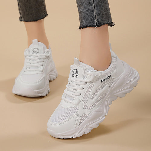Damen sportive Sneakers mit atmungsaktivem Obermaterial und dämpfender Sohle R&B