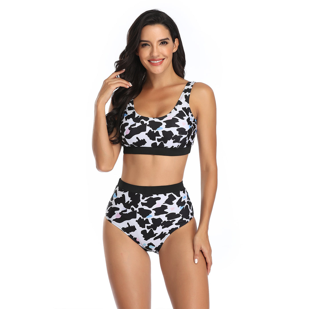 Damen Sport-Bikini mit hoch geschnittenem Hosenbund von R&B