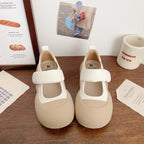 Damen Komfortable Ballerinas mit Klettverschluss