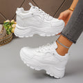 Damen Sneakers mit komfortabler dicker Sohle und atmungsaktivem Obermaterial R&B
