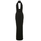 Damen Elegantes Abendkleid mit schimmerndem tiefem V-Ausschnitt und figurschmeichelnder Silhouette R&B