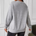 Damen lässiger Sweatshirt mit strukturiertem Design R&B