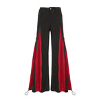 Damen Urban Flared-Hosen mit Kontrastdetails R&B