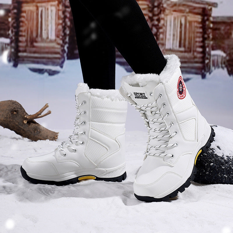 Damen isolierte Winterstiefel mit rutschfester Sohle