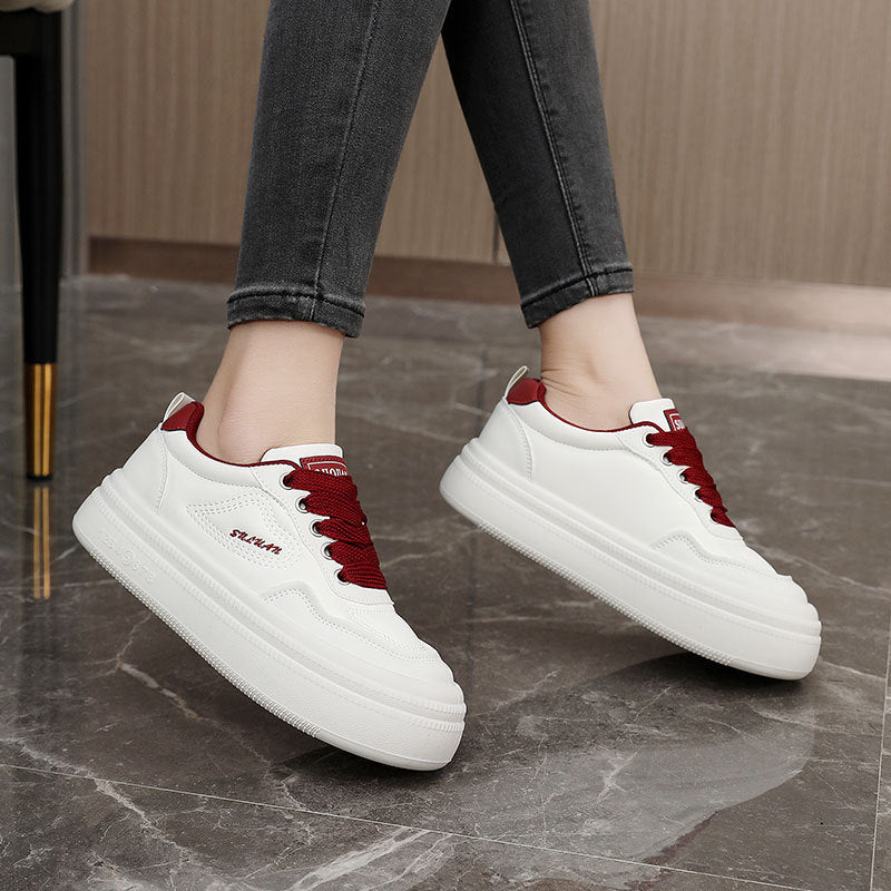 Damen modische Plateau Sneakers mit atmungsaktivem Obermaterial und dämpfendem Fußbett R&B