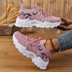 Damen Sportliche High-Performance Sneaker mit elastischem Schnellschnürsystem R&B