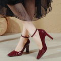 Damen Hochwertige Slingback-Pumps mit elegantem Blockabsatz und modischem Riemen