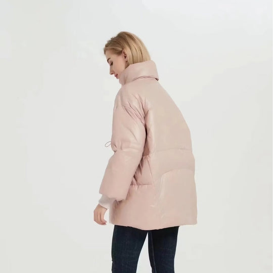 Damen gesteppte Übergangsjacke mit hohem Kragen und praktischen Seitentaschen R&B