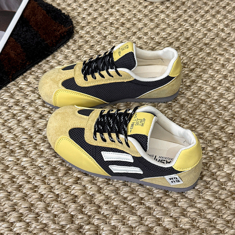 Damen sportliche Sneaker mit atmungsaktiver Mesh-Oberfläche und flexibler Sohle R&B