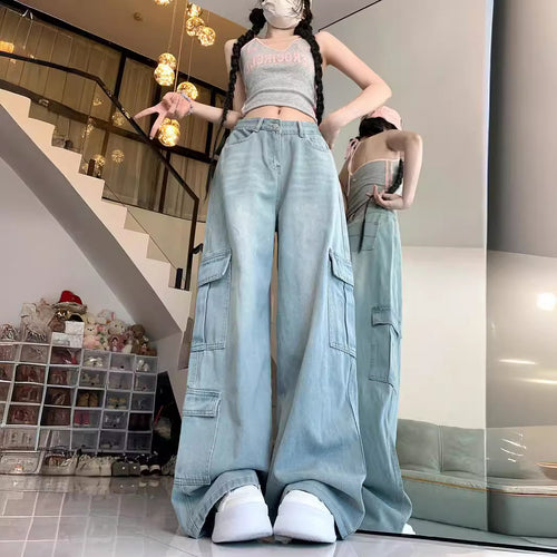 Damen Cargohose mit weitem Bein und praktischen Taschen R&B