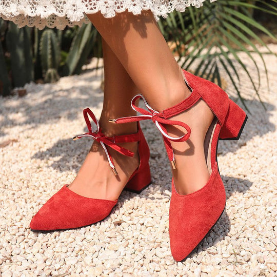 Damen elegante Ankle Boots mit schickem Schleifen-Detail R&B
