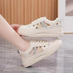Damen Leichte Sportliche Sneakers mit atmungsaktiven Einsätzen
