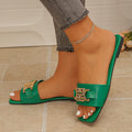 Damen Modische Riemensandalen mit Glitzer-Applikation