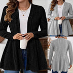 Damen Strickjacke mit asymmetrischem Design und offener Vorderseite