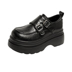 Damen Komfortable Plateauclogs mit verstellbarem Doppelschnallenverschluss R&B