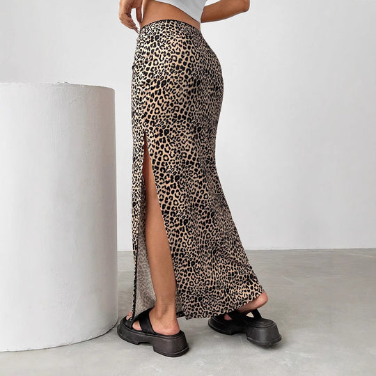 Damen Eleganter Maxirock mit hohem Schlitz R&B