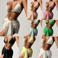 Damen Dreieck-Bikini mit elegantem Wickelrock R&B