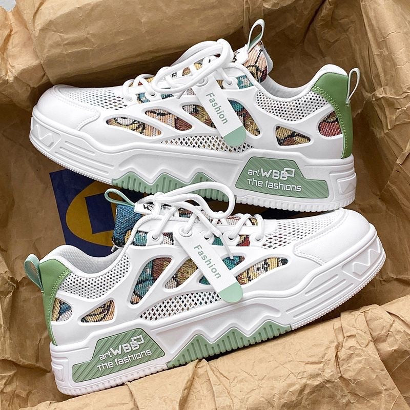 Damen Sportliche Sneakers mit atmungsaktivem Mesh-Obermaterial und flexibler Sohle R&B