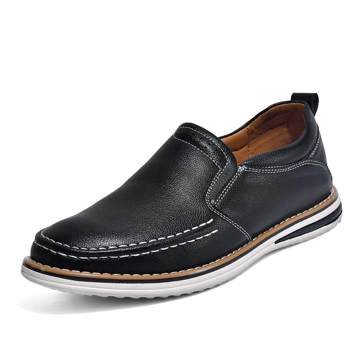 Herren Weiche Leder Slipper R&B