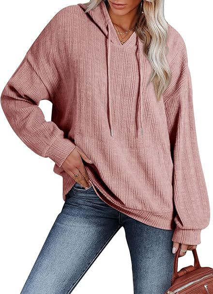 Damen Oversized Kapuzenpullover mit strukturiertem Design R&B