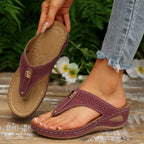 Damen Zehentrenner-Sandalen mit atmungsaktivem Obermaterial und ergonomischem Fußbett R&B