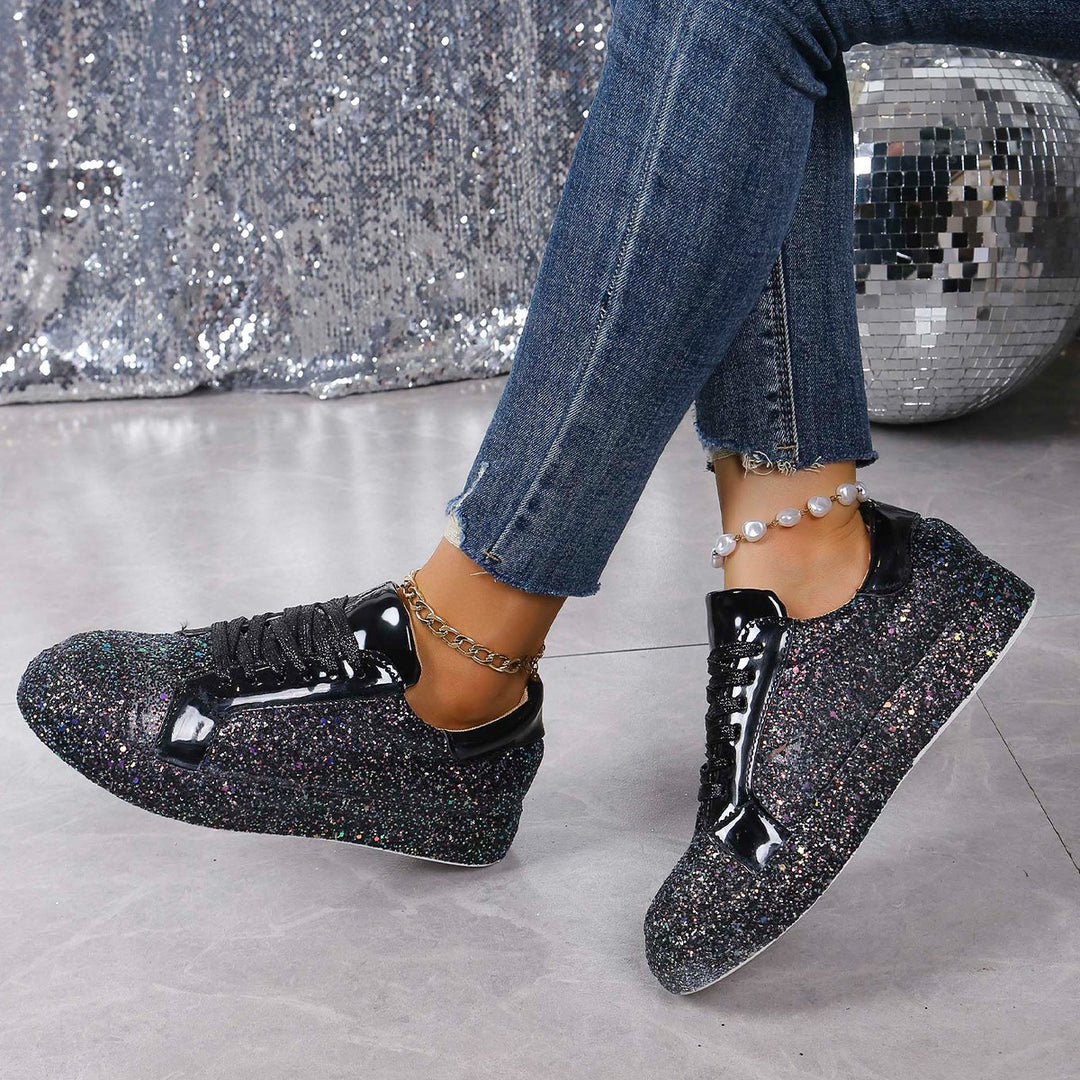 Damen Glitzernde Sneakers mit hohem Komfort und modischem Design R&B