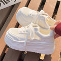 Damen Trendige Sneakers mit luftiger Mesh-Oberfläche und ergonomischer Plateau-Sohle R&B