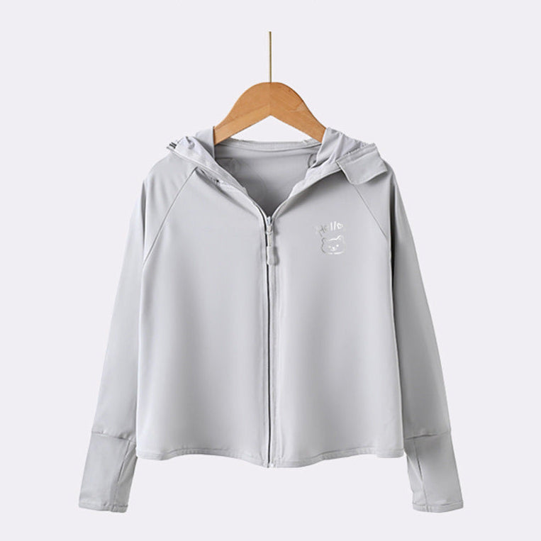 Mädchen leichte Sonnenjacke mit Kapuze R&B