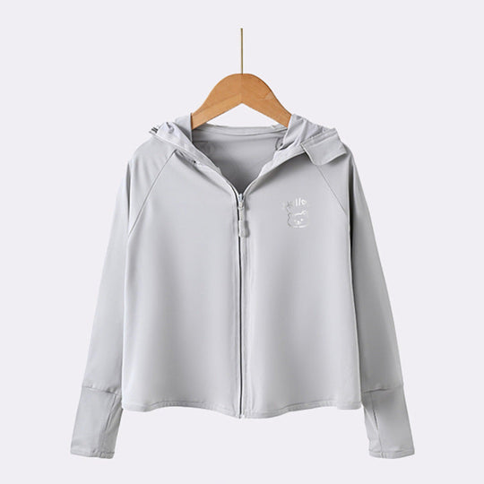 Mädchen leichte Sonnenjacke mit Kapuze R&B