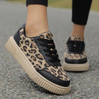 Damen Trendige Sneaker mit Tierdruck und bequemer Sohle