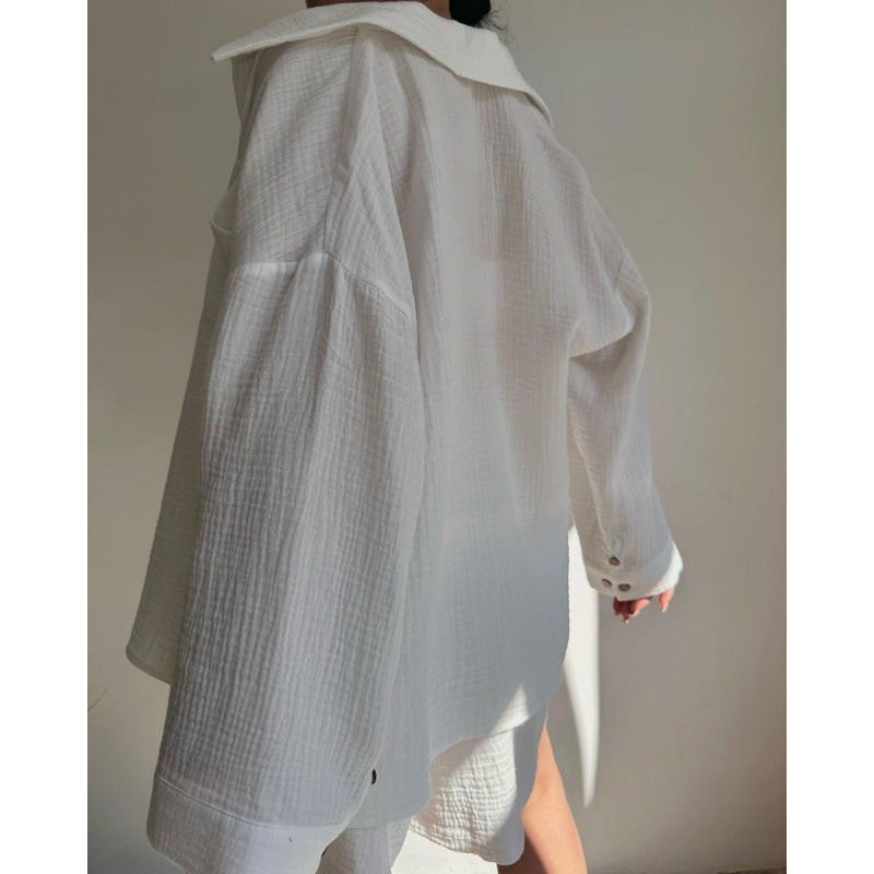 Damen modische und lässige Shirtjacke R&B