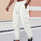 Herren Cargo-Jogginghose mit elastischem Bund und zahlreichen Taschen R&B