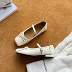 Damen Ballerinas mit modischem Riemchen und dekorativem Schleifen-Detail R&B
