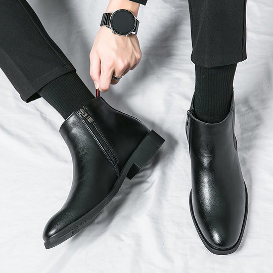 Damen Elegante Stiefeletten mit seitlichem Reißverschluss und bequemer Innensohle R&B
