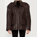 Damen Oversized jacke im robusten Design mit praktischen Taschen R&B