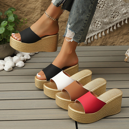 Damen Wedge-Pantoletten mit elegantem Design und komfortablem Fußbett R&B