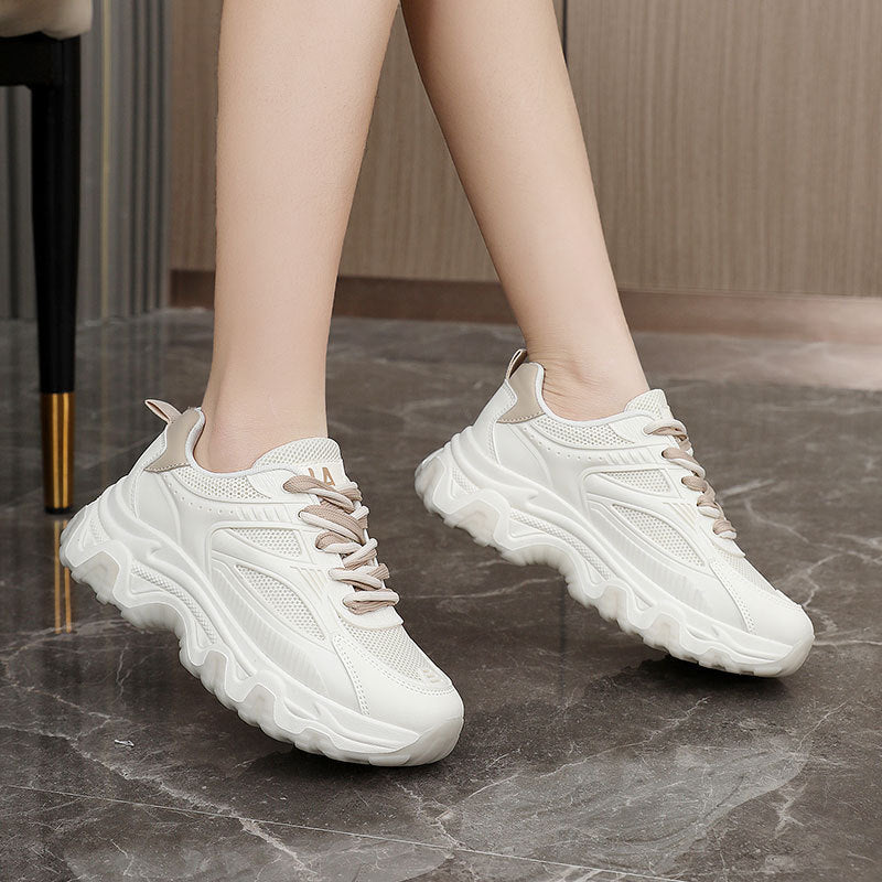 Damen modische Sneakers mit atmungsaktiver Mesh-Oberfläche und rutschfester Sohle R&B