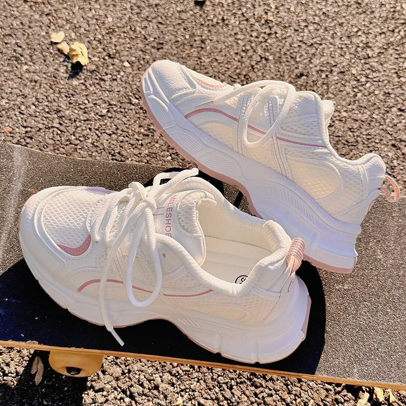 Damen Sportliche Mesh-Sneaker mit dämpfender Sohle und modernem Design