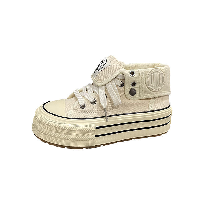 Damen Urbaner High-Top Sneaker mit stylischer Zierschnürung R&B