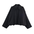 Damen Freizeitjacke im modischen Oversized-Design mit praktischen Taschen R&B