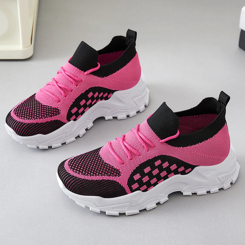Damen Leichte und atmungsaktive Sneakers mit strukturiertem Obermaterial