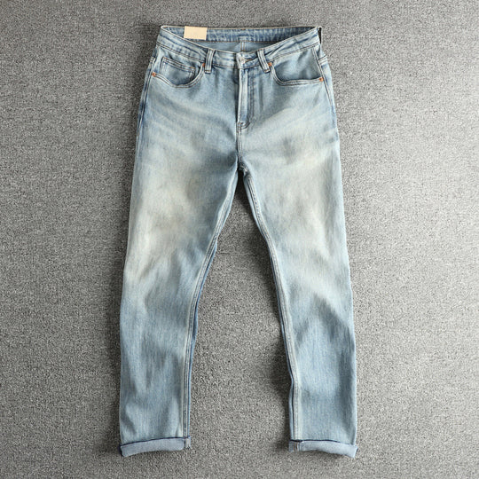 Damen Jeanshose im modernen Slim-Fit mit lässigem Design und hohem Bund R&B