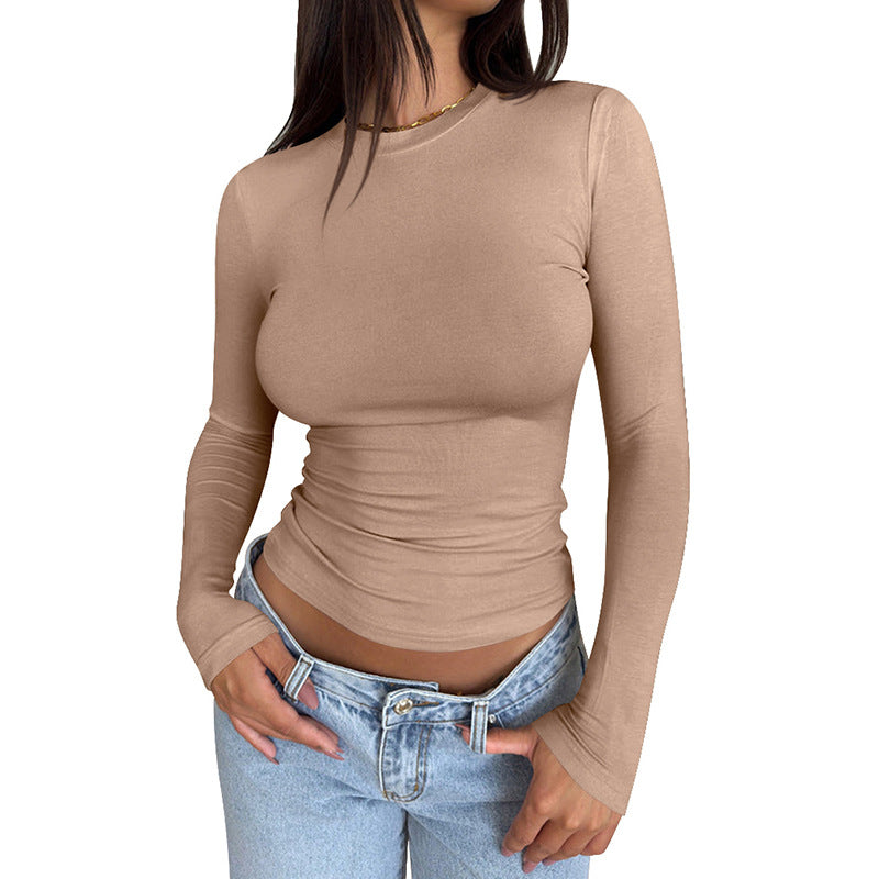 Damen Langarmshirt mit körperbetontem Schnitt R&B