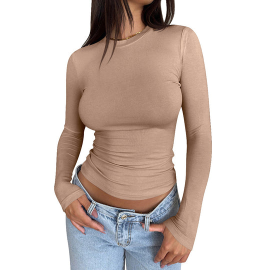 Damen Langarmshirt mit körperbetontem Schnitt R&B